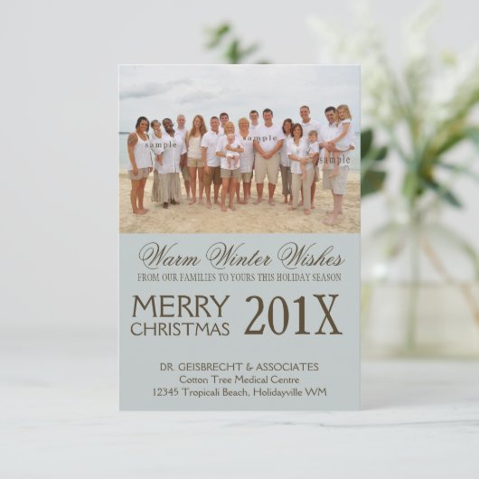 Groepsfotobatenvakantiewensen Kaart (Staand voorkant)