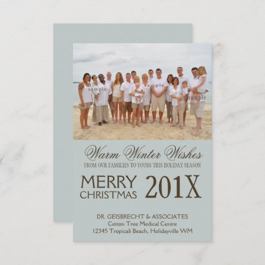 Groepsfotobatenvakantiewensen Kaart (Voorkant / Achterkant)