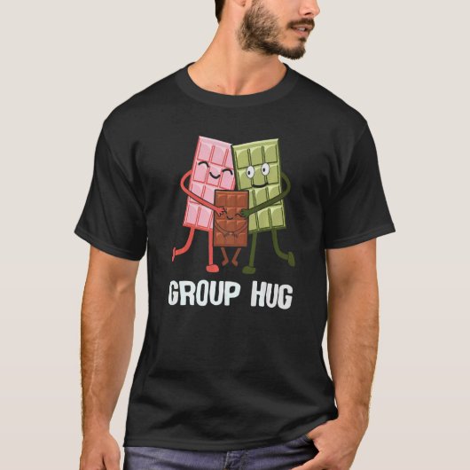 Groepsgestel van de Smores Chocolate Camping T-shirt (Voorkant)