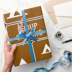 Groepskampeerteken Cadeaupapier