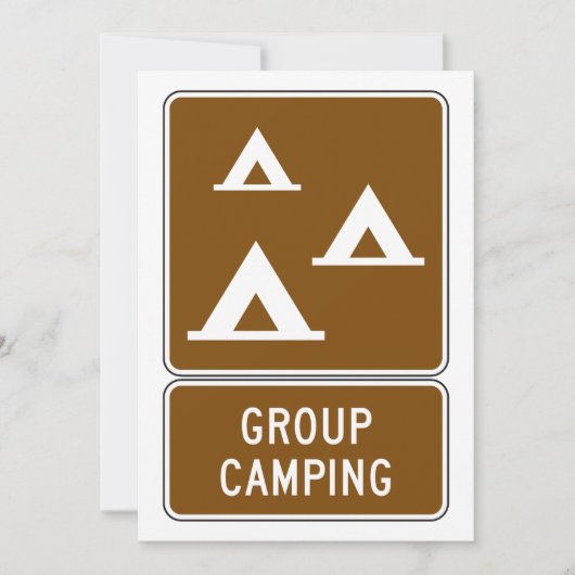 Groepskampeerteken Kaart (Voorkant)