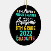 Groepsklasse van 2022 Afstuderen van de 8e klasse Keramisch Ornament (Rechts)