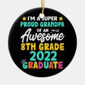 Groepsklasse van 2022 Afstuderen van de 8e klasse Keramisch Ornament (Voorkant)