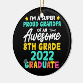 Groepsklasse van 2022 Afstuderen van de 8e klasse Keramisch Ornament (Links)