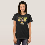 Groepsknuffel Camping S'mores Kampvuur S'mores Kam T-shirt (Voorkant volledig)