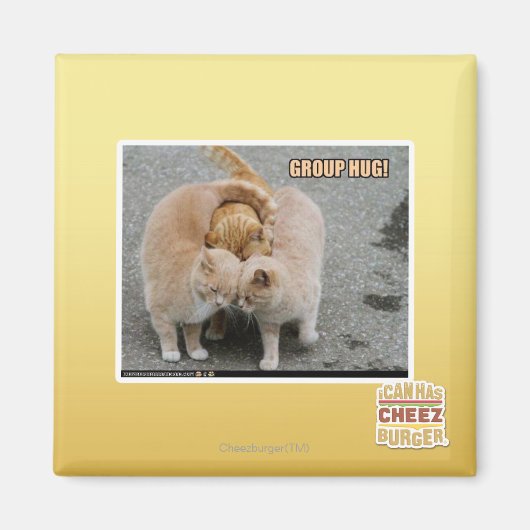 groepsknuffel magneet (Voorkant)