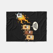Groepsknuffel Marshmallow Kampvuur Smores Grappig  Fleece Deken (Voorkant (Horizontaal))