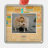 groepsknuffel metalen ornament (Voorkant)