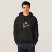 Groepsknuffel  Smores Chocolade Marshmallow Kamper Hoodie (Voorkant volledig)