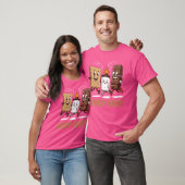 Groepsknuffel S'mores Marshmallow Chocolade Campin T-shirt (Unisex)