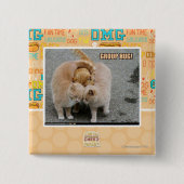 groepsknuffel vierkante button 5,1 cm (Voorkant)