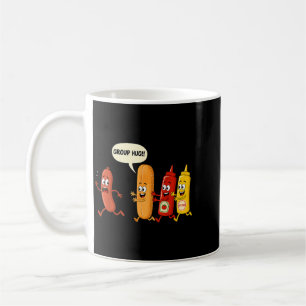Groepsknuffel Worst Broodje Chup Mosterd Grappige  Koffiemok