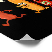 Groepsknuffel Worst Broodje Chup Mosterd Grappige Poster (Hoek)