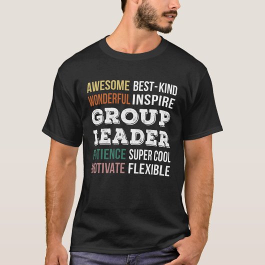 Groepsleider Waardering T-shirt (Voorkant)