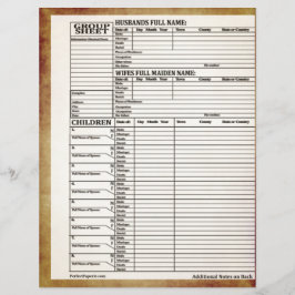 groepsoverzicht voor familiegeschiedenis