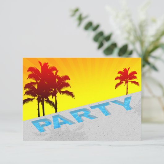 groepspartijuitnodiging kaart (Staand voorkant)