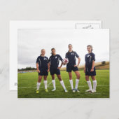 groepsportait van de 10e meidenvoeters briefkaart (Voorkant / Achterkant)