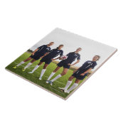 groepsportait van de 10e meidenvoeters tegeltje (Zijkant)