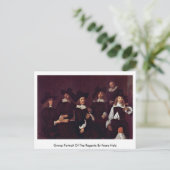 Groepsportret van de Regenten door Frans Hals Briefkaart (Staand voorkant)