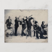 Groepsportret van vaudeville musici, 1920 briefkaart (Voorkant)
