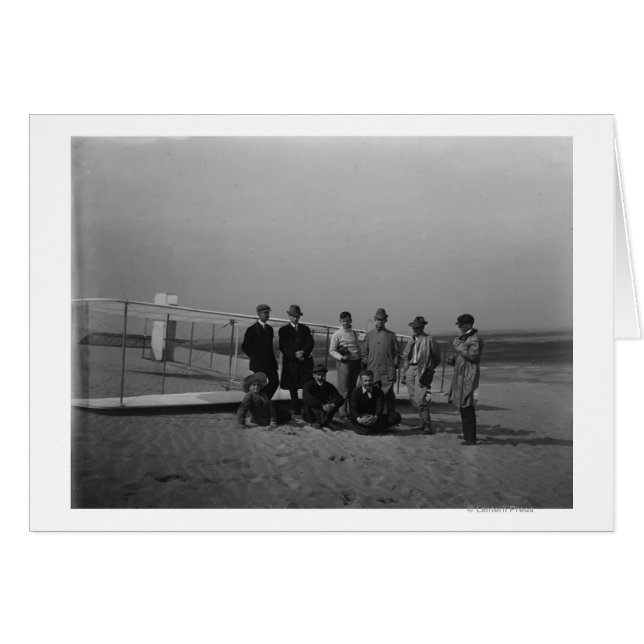 Groepsportret voor zweefvliegtuig bij Kill (Voorkant Horizontaal)