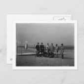 Groepsportret voor zweefvliegtuig bij Kill Briefkaart (Voorkant / Achterkant)