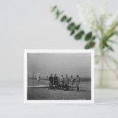 Groepsportret voor zweefvliegtuig bij Kill Briefkaart (Staand voorkant)