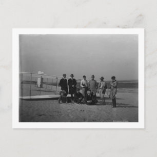 Groepsportret voor zweefvliegtuig bij Kill Briefkaart