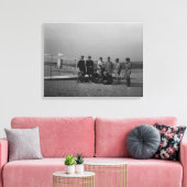 Groepsportret voor zweefvliegtuig bij Kill Canvas Afdruk (Insitu (Woonkamer))