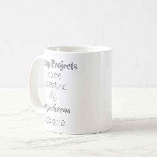 Groepsprojecten Fun Kantoor, School, werkquote Koffiemok (Voorkant links)