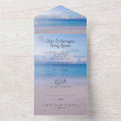 groepsreünie met RSVP All In One Uitnodiging (Binnen)