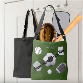 Groepstherapie begint nu groene zwarte Typografie Crossbody Tas