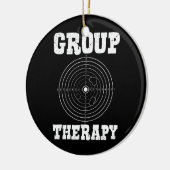 Groepstherapie Pro Pistolen Eigenaar Afzuigbereik  Keramisch Ornament (Links)