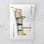 Groepswerk - dank u kaarden bedankkaart (Binnen)