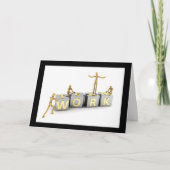 Groepswerk - dank u kaarden bedankkaart (Voorkant)