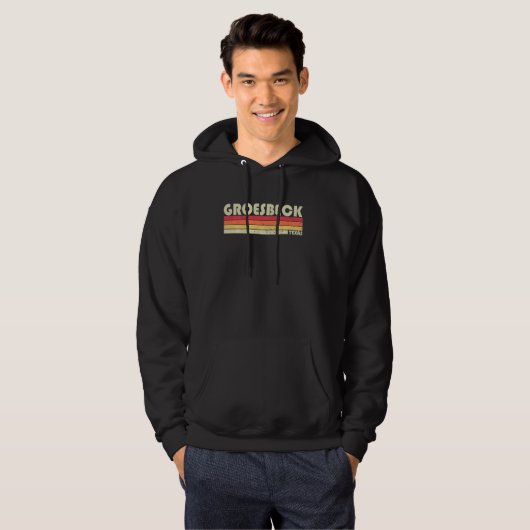 Groesbeck Tx Texas Funny City Home Road 70 Hoodie (Voorkant volledig)