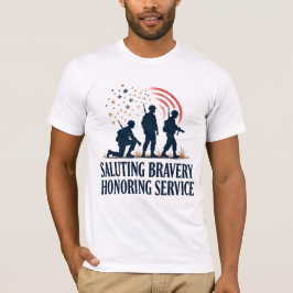 Groet aan de dapperheid Honoring Service T-shirt