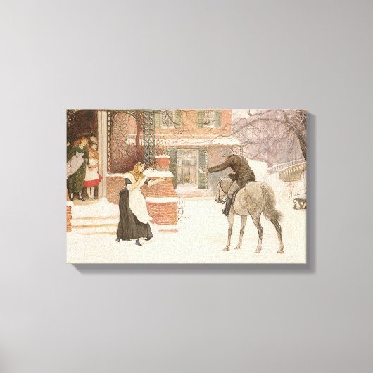 Groet aan de postbode door Robert Walker Macbeth Canvas Afdruk (Voorkant)