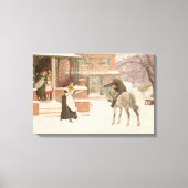 Groet aan de postbode door Robert Walker Macbeth Canvas Afdruk (Voorkant)