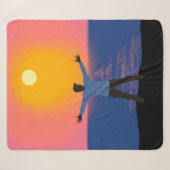 Groet aan de Zon Sherpa Deken (Voorkant (horizontaal))