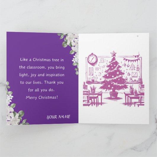 GROET AAN DOCENTEN KAART (Binnen)