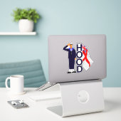 GROET AAN HMS HOOD STICKER (Laptop op bureau)