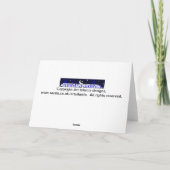 Groet bedrijfseid feestdagen kaart (Achterkant)