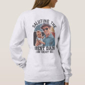 Groet de beste vaders vandaag - Happy Vaderdag Trui (Achterkant)