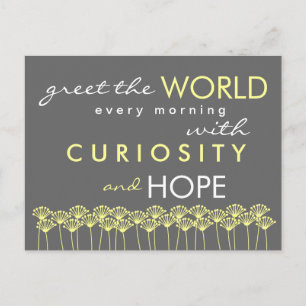 Groet de wereld met Hope Quote Briefkaart