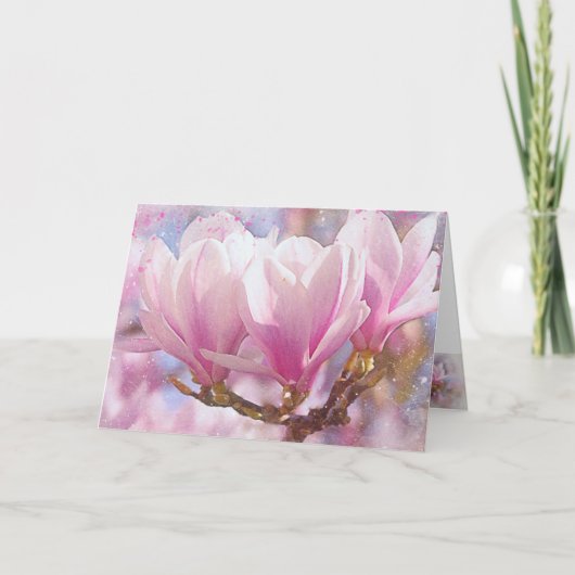 Groet, kaart, bloemen, verjaardag, afbeelding, op  kaart (Voorkant)