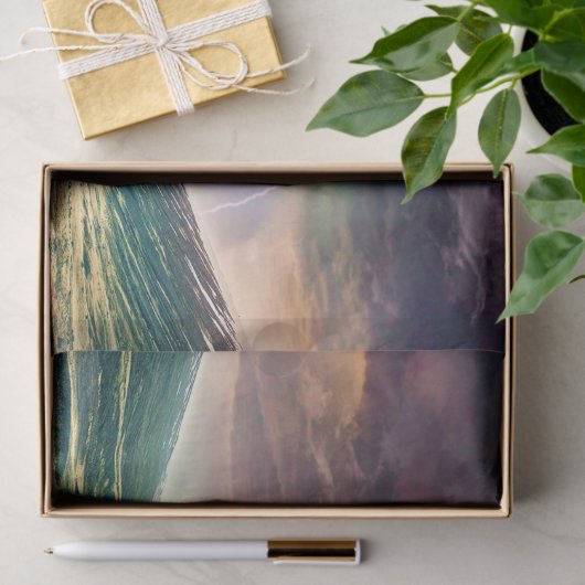 Groet landschap snelweg tissuepapier (Geschenk)