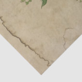  groet met Blauwe Bloemen Ontkoppeling Tissuepapier (Detail)