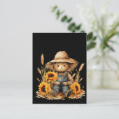 groet met vogelverschrikker briefkaart (Staand voorkant)