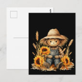 groet met vogelverschrikker briefkaart (Voorkant / Achterkant)